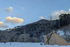 阿智村パークランドで冬キャンプ
